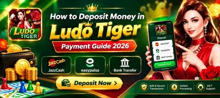 Ludo Tiger deposit screen
