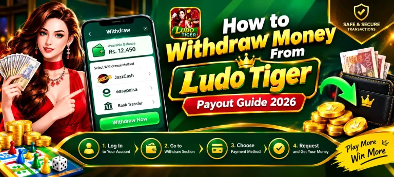 Ludo Tiger withdraw screen