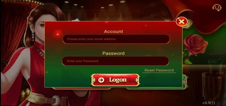 Login process in Ludo Tiger