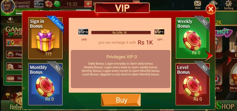 VIP rewards in Ludo Tiger